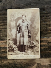 Load image into Gallery viewer, RARE CIRCUS SIDESHOW BARNUM FREAK THE CHINESE GIANT CABINET CARD PHOTO - SIGNED
