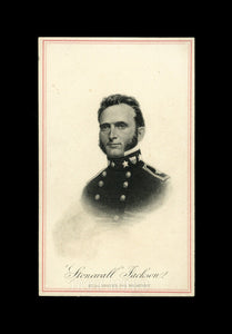 EXC 1860s CDV GENERAL STONEWALL JACKSON CIVIL WAR CONFEDERATE