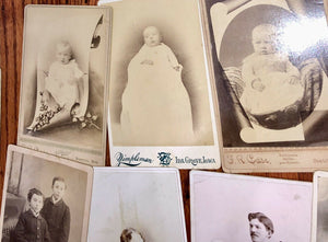 antique photo lot ID'd people kansas missouri iowa 1800s 1900s tintype cdv