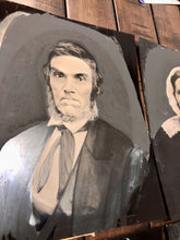 Load image into Gallery viewer, Mourning Group Set of 4 Large 10 x 8 Full Plate+ Painted Tintype Photos
