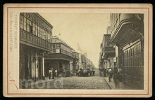 Load image into Gallery viewer, Rare 1863 CDV Photo - Street and Storefront Scene in Lima PERU by Nadar &amp; Courret

