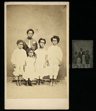 Load image into Gallery viewer, Incredible Photo Pair! Black / African American Children - Freed Slaves? 1860s
