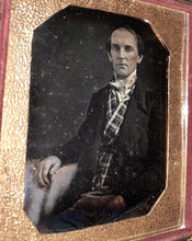 Load image into Gallery viewer, 1840s daguerreotype man w sick combover! missouri estate &gt;&gt; map of texas us army
