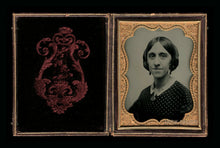 Load image into Gallery viewer, 1/4 1850s Ambrotype of a Woman with a Great Face!
