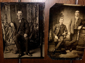 Antique / 1800s Tintype Photo Lot - All Men