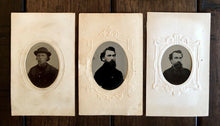 Load image into Gallery viewer, Civil War Era 1860s Tintype Photos Men with Beards Teamsters Or Soldiers ??
