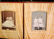 Load image into Gallery viewer, 44A nice antique Victorian album &amp; mirror doll cabinet cards New York
