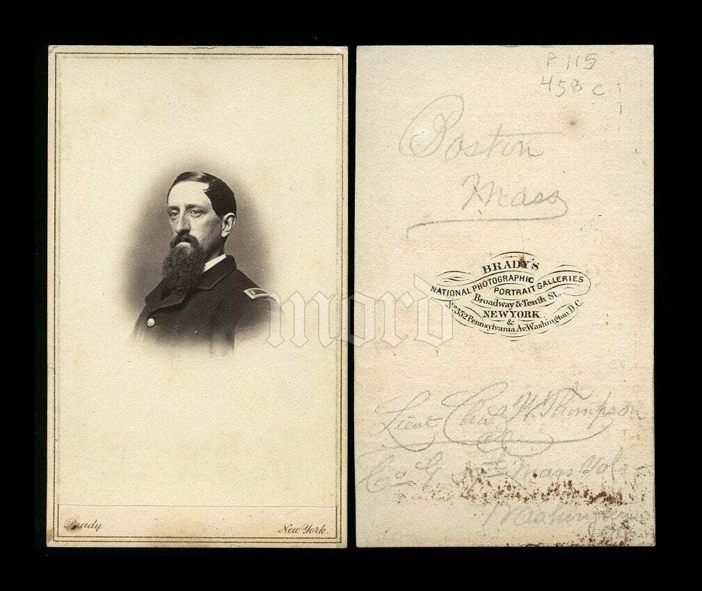 [ BRADY ] 1860s Photo ID'd Civil War Soldier 39th Massachusetts Infantry