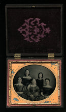 Load image into Gallery viewer, Antique Ambrotype Photo 1800s Girls / Friends or Sisters in Union Case - Nice!
