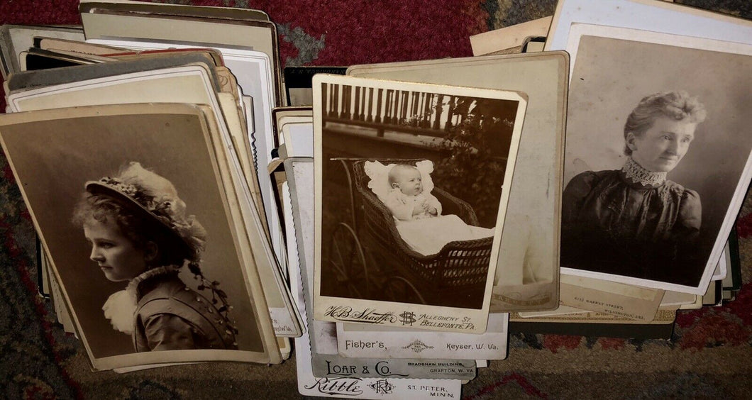 Big Lot of 216 Cabinet Cards