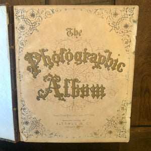 Antique Civil War Era Photo Album 6x5 - 1860s 1863 Patent Date