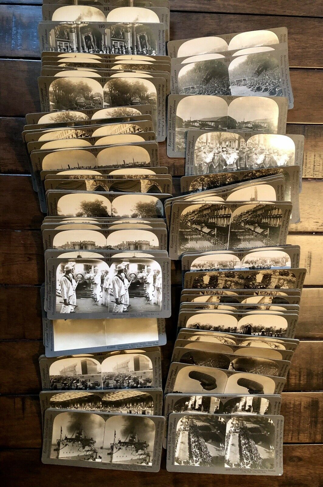 Lot of Antique WWI Keystone Stereoview Photos - 92 Total - Free Shipping