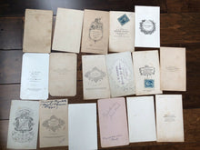 Load image into Gallery viewer, Lot of 17 CDV Photos 1860s / Civil War Era &amp; Later Men &amp; Women Tax Stamps &amp; ID
