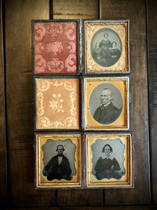 Early / 1850s + 1860s Tintypes In Cases