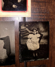 Load image into Gallery viewer, Antique / 1800s Tintype Photo Lot - All Children Boys And Girls 1870s - 1890s
