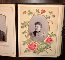 Load image into Gallery viewer, Overloaded Antique album 1860s 1870s tintypes cabinet cards CDV photos Ohio Indy
