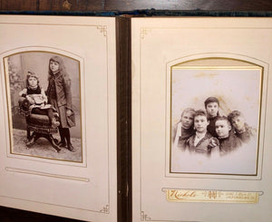 Overloaded Antique album 1860s 1870s tintypes cabinet cards CDV photos Ohio Indy