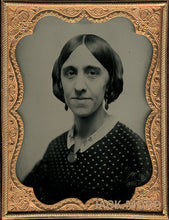 Load image into Gallery viewer, 1/4 1850s Ambrotype of a Woman with a Great Face!
