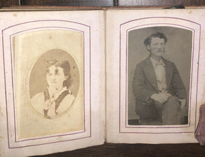 Tintype Photo Album from Tennessee Estate 1860s 1870s