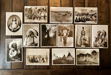 Load image into Gallery viewer, Native American Indian Vintage 1990s Photo Postcard Group Nice Quality 13 Pieces
