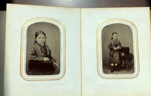 Antique Photo Album & Tintypes Working Men Cowboy Occupational Outlaw Types Women