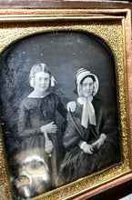 Load image into Gallery viewer, Daguerreotype Woman Holding Photo Case &amp; Daughter Holding Purse by Chase, Boston

