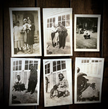 Load image into Gallery viewer, Lot Of Vintage Snapshots People Holding &amp; Playing w Their Pet Dogs 1920s 1930s
