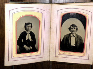 Tintype Photo Album from Tennessee Estate Possible Civil War Confederate Soldier