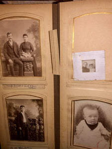 FOUR large oblong antique victorian photo albums some kansas many ids genealogy