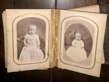 Load image into Gallery viewer, 1860s 1870s Photo Album CDVs &amp; Tintypes Including Civil War Soldier
