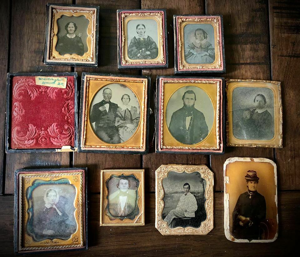 Lot of Antique Photos Ambrotypes Tintypes Daguerreotypes