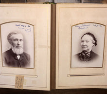 Load image into Gallery viewer, Antique Photo Album Fogg Hill Dutton - Tintype Cabinet Card Post Mortem Many IDs
