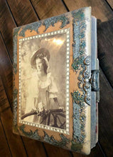 Load image into Gallery viewer, Victorian Album with Photos - Beautiful Rare Photographic Cover + Many ID&#39;d Ppl
