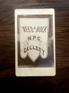 Rare CDV Photo Advertising Sign or Banner for NPG Gallery