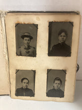 Load image into Gallery viewer, 16 Miniature Tintypes Sewn into Book
