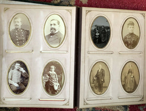 Antique Album Mix 74 CDV Tintype Cabinet Card Other Photos Military / Soldiers