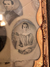 Load image into Gallery viewer, Interesting &amp; Unusual Composite Style Ambrotypes in Half Plate Wall Frame
