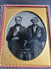 Load image into Gallery viewer, 1/4 Ambrotype Two Elderly Men
