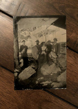 Load image into Gallery viewer, Excellent Tintype Group Of Outdoor Musicians / Music Band - Antique 1800s Photo

