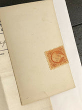 Load image into Gallery viewer, 1860s Post Mortem Photo with Genealogy Info, Civil War Tax Stamp
