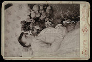 Post Mortem Girl or Young Woman circa 1890 Cabinet Card Ohio / Thanatos Archive
