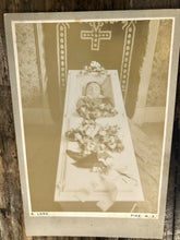 Load image into Gallery viewer, Rare Post Mortem Photo Little Boy on Bed and in his Coffin - Rare Set - Pike NY
