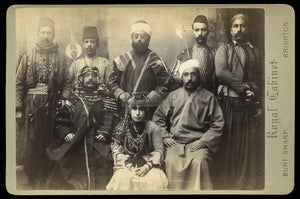 very rare arab middle eastern armed delegation royalty in england! 1890s photo