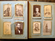 Load image into Gallery viewer, Antique photo album mourning widow Cabinet Cards tintype CDV
