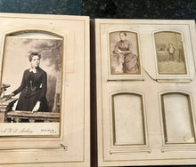 Load image into Gallery viewer, 48A Big &amp; Heavy Our Friends Antique Velvet Photo Album Long Hair Letter Sideshow
