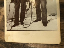 Load image into Gallery viewer, Antique 1800s Photo Two Western Men Cowboys Holding Lasso &amp; Bullwhip! Prob Texas
