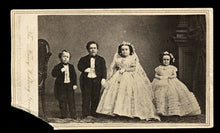 Load image into Gallery viewer, Tom Thumb Fairy Wedding 1860s CDV Photo from The Brady Negative
