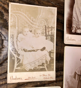 Contents of Antique Photo Album Michigan Wisconsin CDV Cabinet Card Tintype 1800