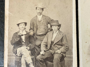 two 1860s cdvs drinking buddies york county pennsylvania