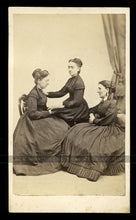 Load image into Gallery viewer, Civil War Era Group of Women, Sisters / Twins? J.W BLACK - Boston Photographer
